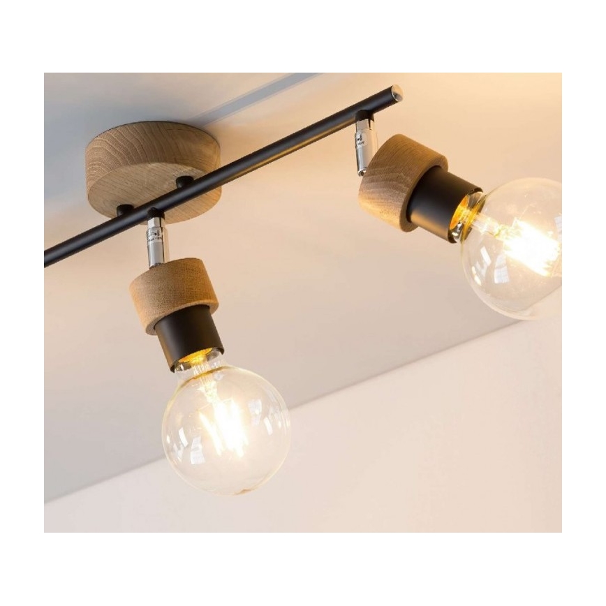 Faretto MARJOLAINE 3xE27/25W/230V quercia - certificato FSC