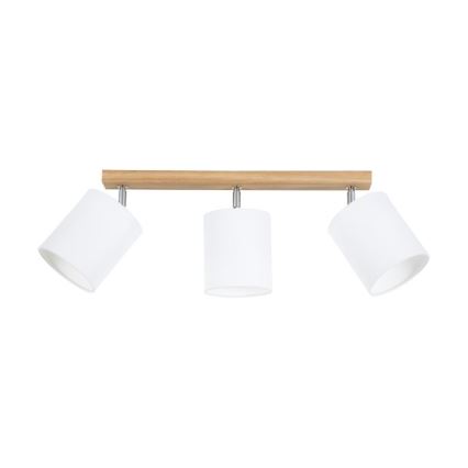 Faretto APRILLIA 3xE27/25W/230V quercia bianco