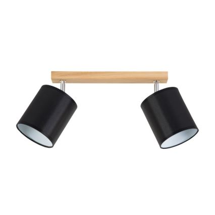 Faretto APRILLIA 2xE27/25W/230V quercia nero