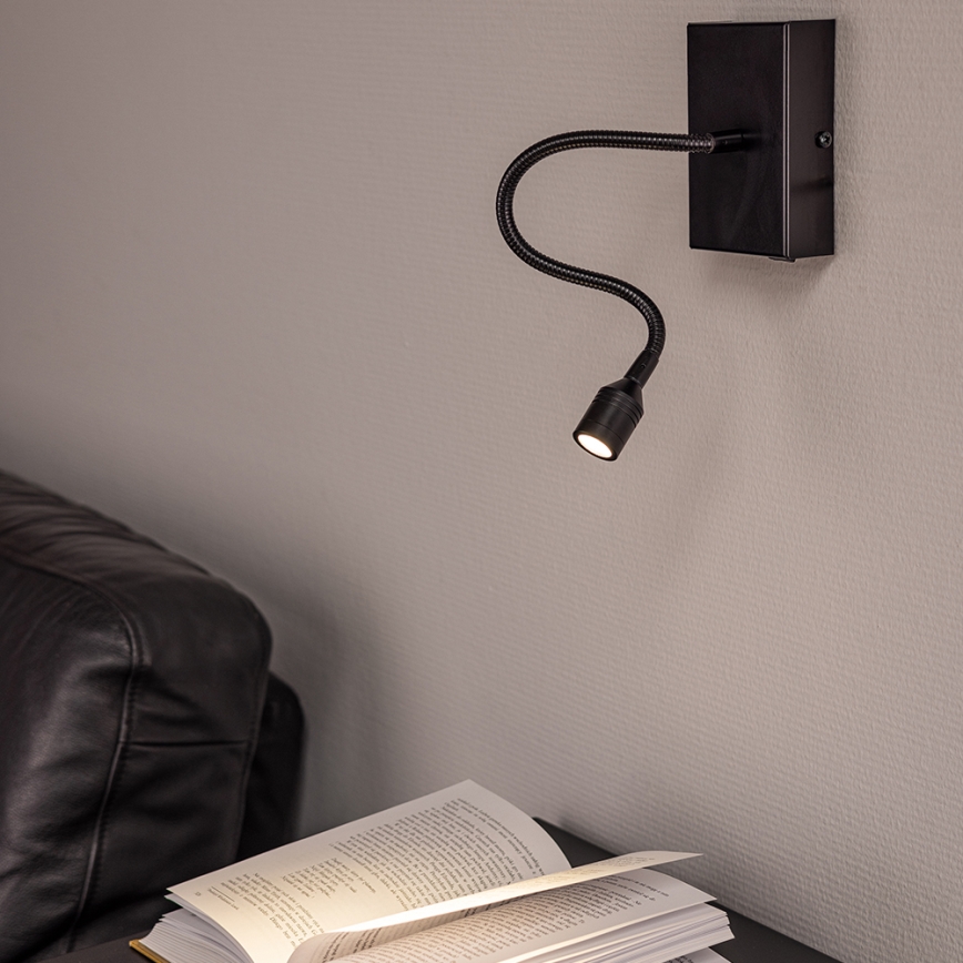 Applique a LED LECTOR LED/2,5W/230V nero