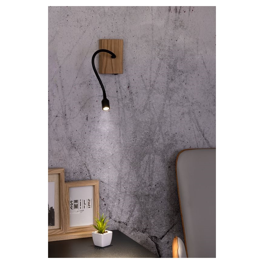 Applique a LED LECTOR LED/2,5W/230V quercia
