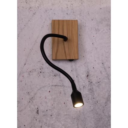 Applique a LED LECTOR LED/2,5W/230V quercia