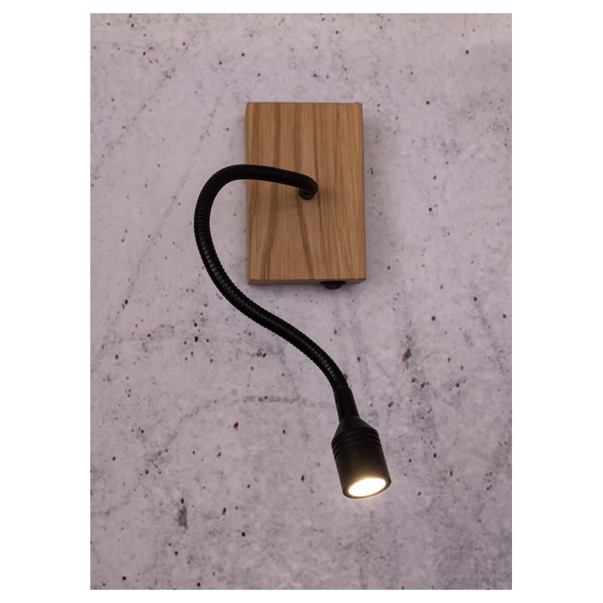 Applique a LED LECTOR LED/2,5W/230V quercia