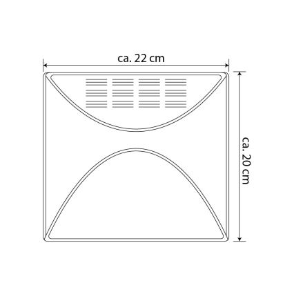 Numero civico solare LED LED/3x0,1W/2,4V 1200 mAh IP44