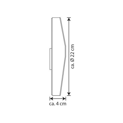 Numero civico solare LED LED/3x0,1W/2,4V 1200 mAh IP44
