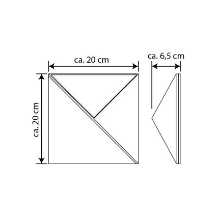 Numero civico solare LED  LED/3x0,1W/2,4V IP44 - certificato FSC