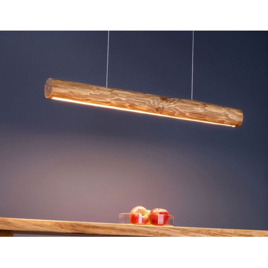 Lampadario a sospensione con filo LED dimmerabile LUCAS LED/25,5W/230V pino
