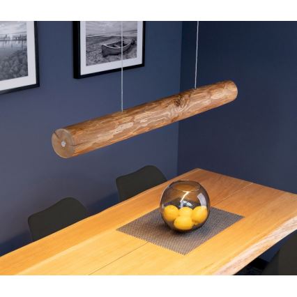 Lampadario a sospensione con filo LED dimmerabile LUCAS LED/25,5W/230V pino