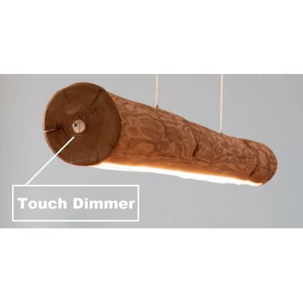 Lampadario a sospensione con filo LED dimmerabile LUCAS LED/25,5W/230V pino
