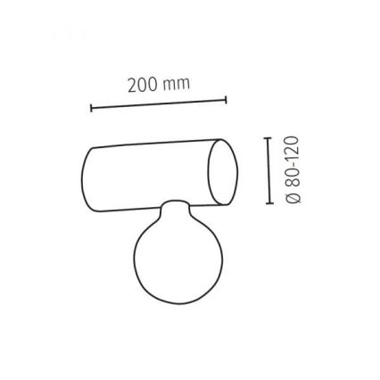 Applique TRABO 1xE27/25W/230V - certificato FSC