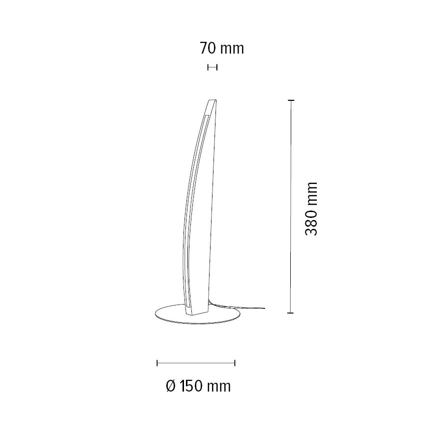 Lampada da tavolo LED dimmerabile DUBAI LED/4W/230V quercia
