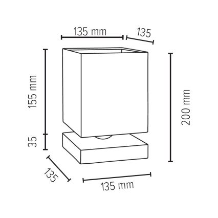 Lampada da tavolo INGER 1xE27/25W/230V - certificato FSC