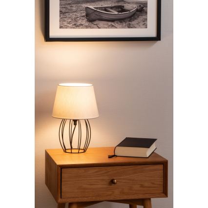 Spot-Light - Lampada da tavolo MANGOO 1xE27/40W/230V grigio/nero