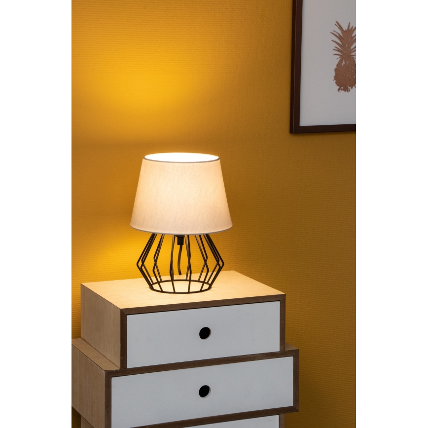 Spot-Light -  Lampada da tavolo MANGOO 1xE27/40W/230V grigia/nera