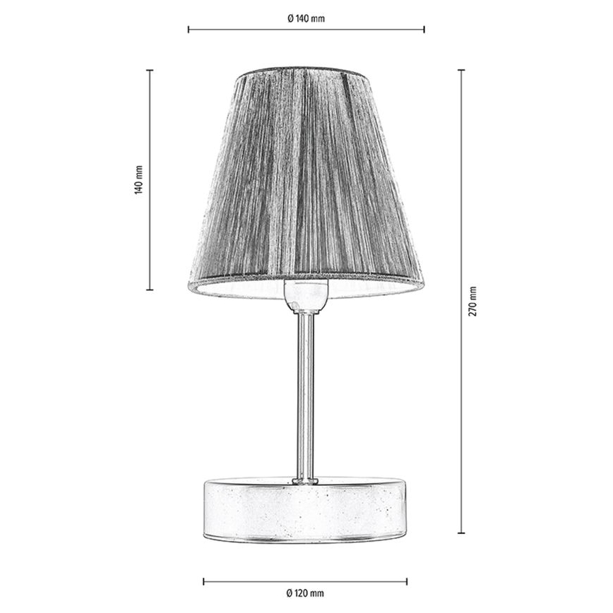 Lampada da tavolo MILA 1xE14/25W/230V birch – FSC certificato