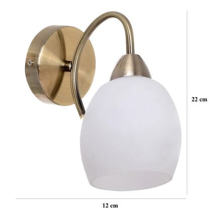 Lampada da parete PISA 1xE27/60W/230V
