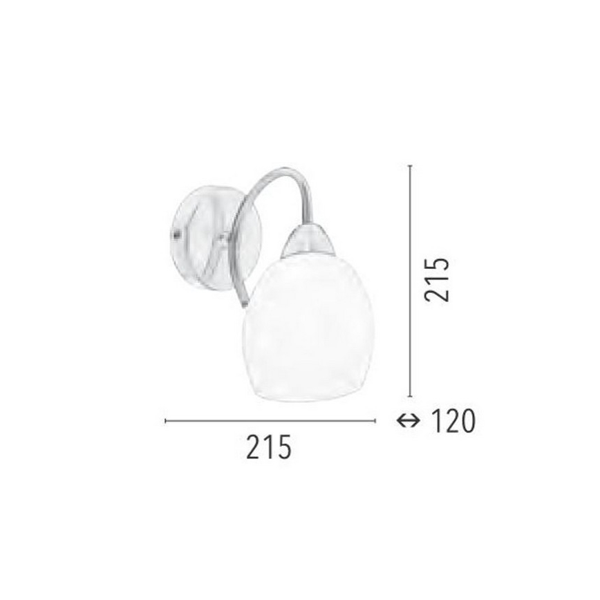 Applique PISA 1xE27/60W/230V - certificato FSC