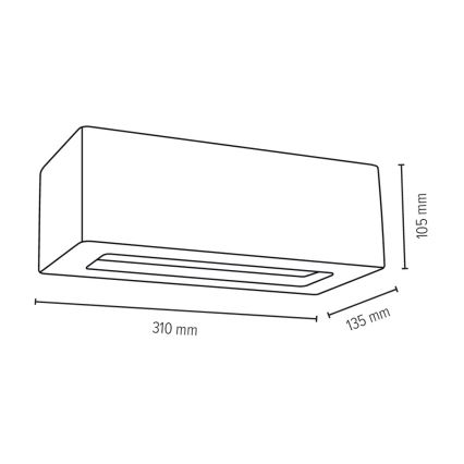 Applique BLOCK 1xE27/40W/230V - certificato FSC