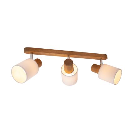 Faretto da binario TRENDY 3xE27/15W/230V pino