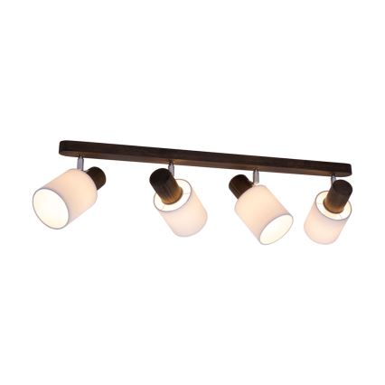 Faretto da binario TRENDY 4xE27/15W/230V pino