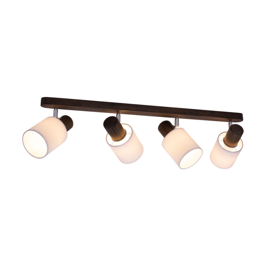 Faretto da binario TRENDY 4xE27/15W/230V pino
