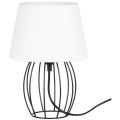 Spot-Light - Lampada da tavolo MANGOO 1xE27/40W/230V bianco/nero