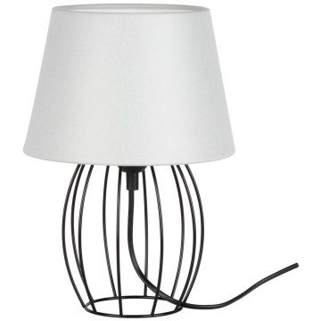 Spot-Light - Lampada da tavolo MANGOO 1xE27/40W/230V grigio/nero