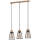 Spot-Light - Lampadario a sospensione con filo ORAZIO 3xE27/60W/230V quercia