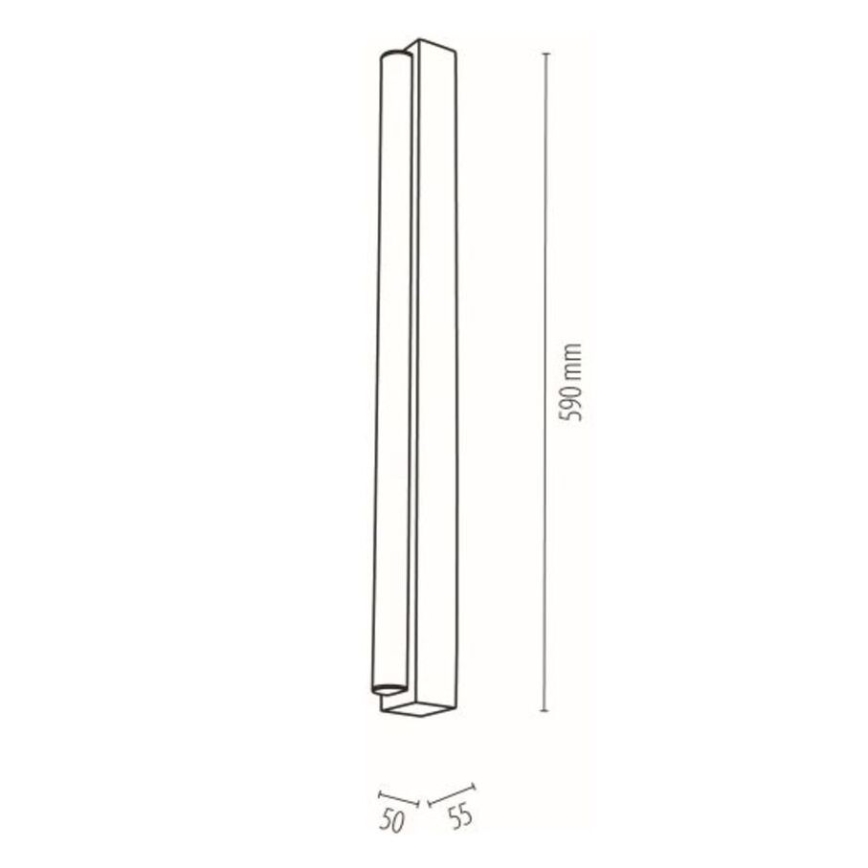 Illuminazione a LED per specchi da bagno AQUAVIVA LED/9W/230V 59 cm IP44 quercia