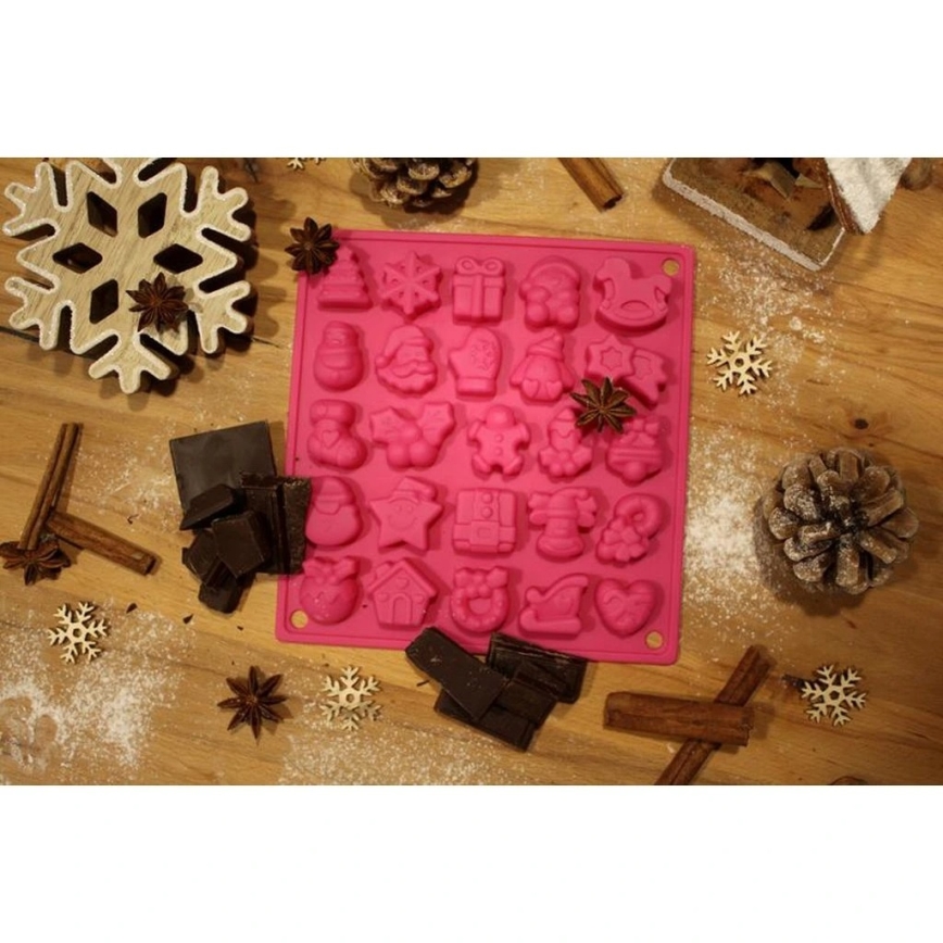 Stampo in silicone per cioccolato TORO, rosa