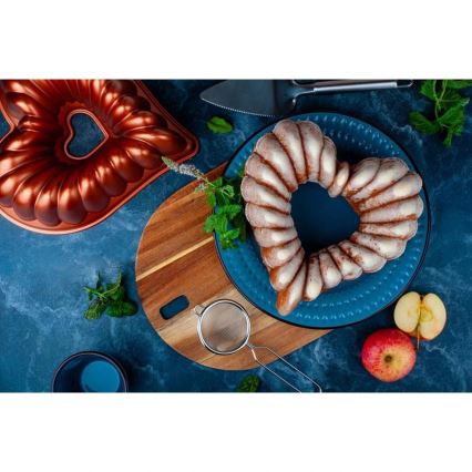 Stampo per ciambella KITCHISIMO a forma di cuore, color rame