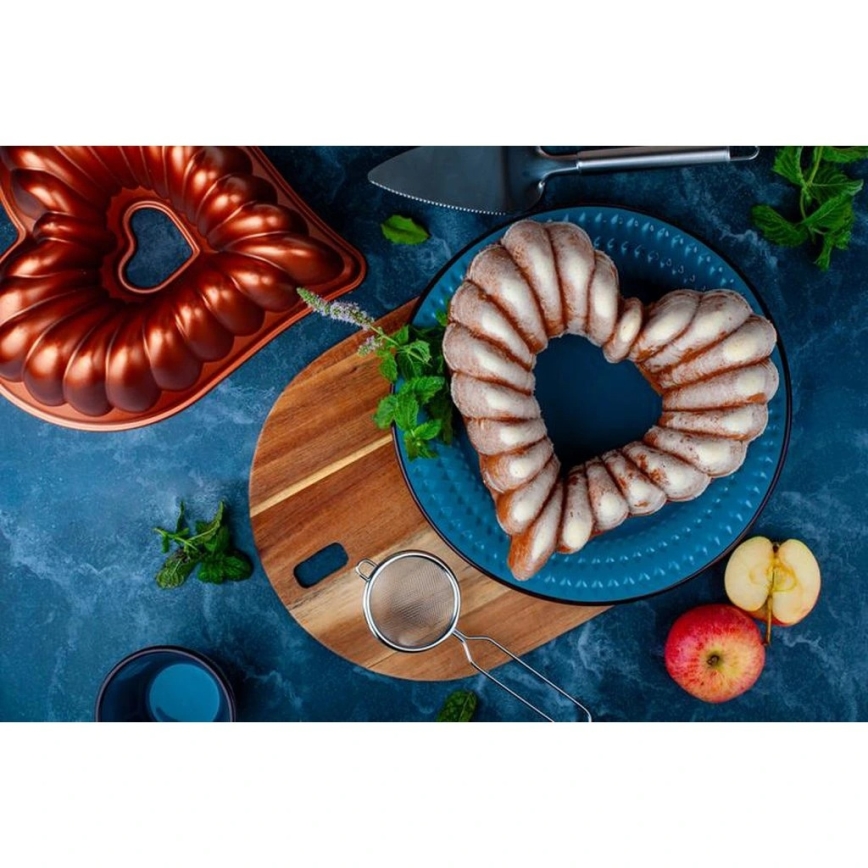 Stampo per ciambella KITCHISIMO a forma di cuore, color rame