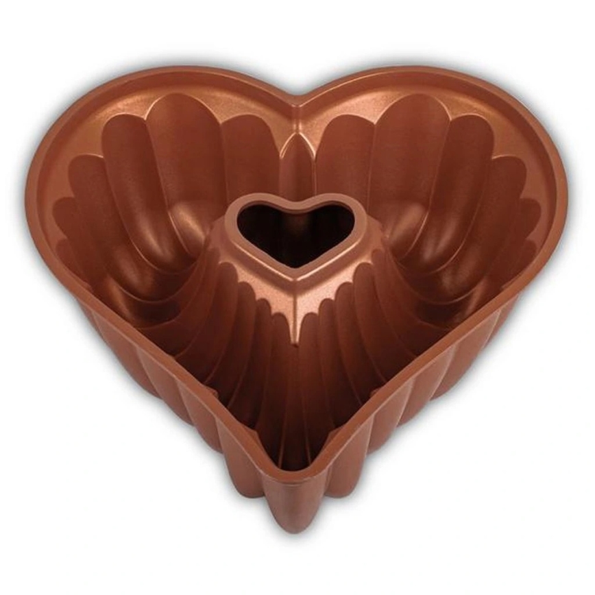 Stampo per ciambella KITCHISIMO a forma di cuore, color rame