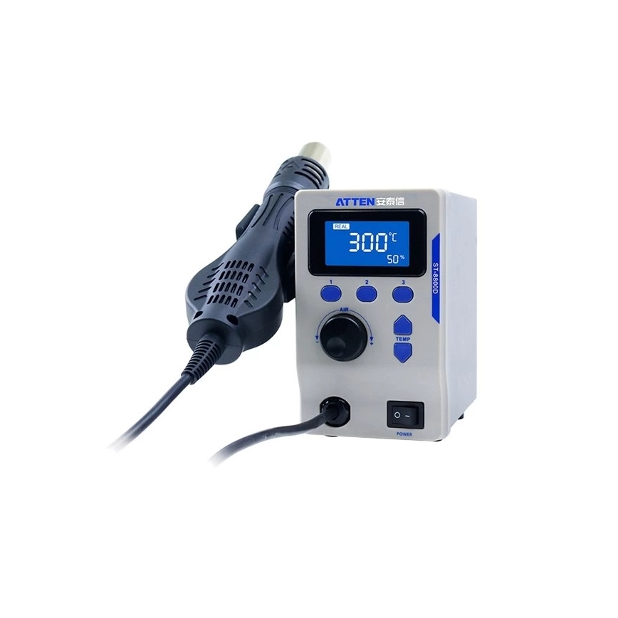 Stazione ad aria calda con display LCD 800W/230V