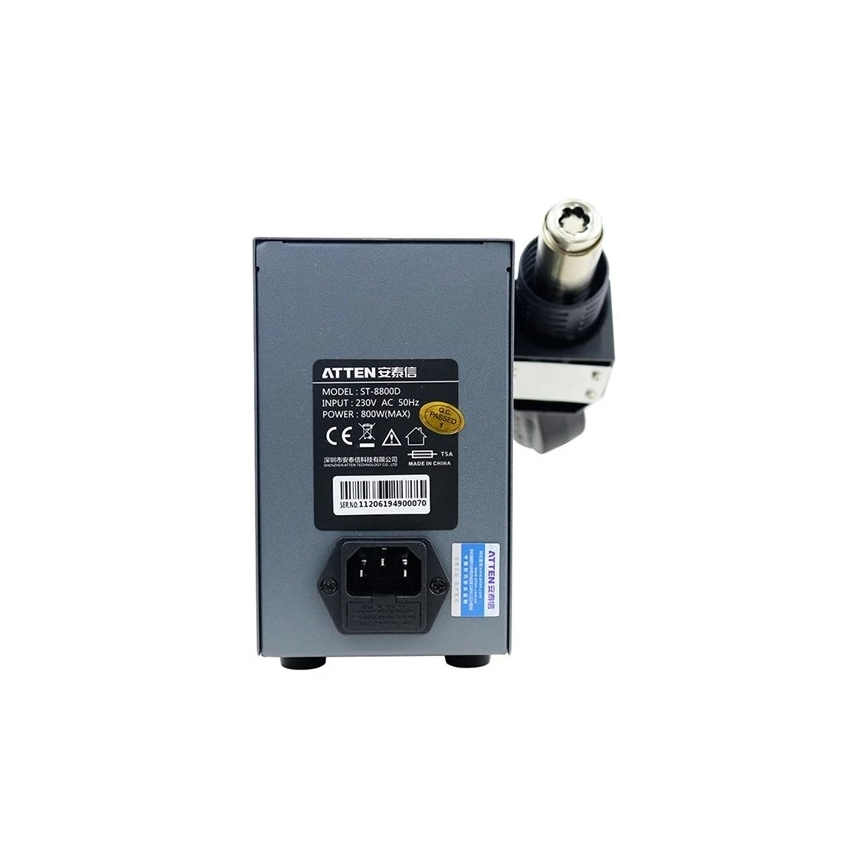 Stazione ad aria calda con display LCD 800W/230V