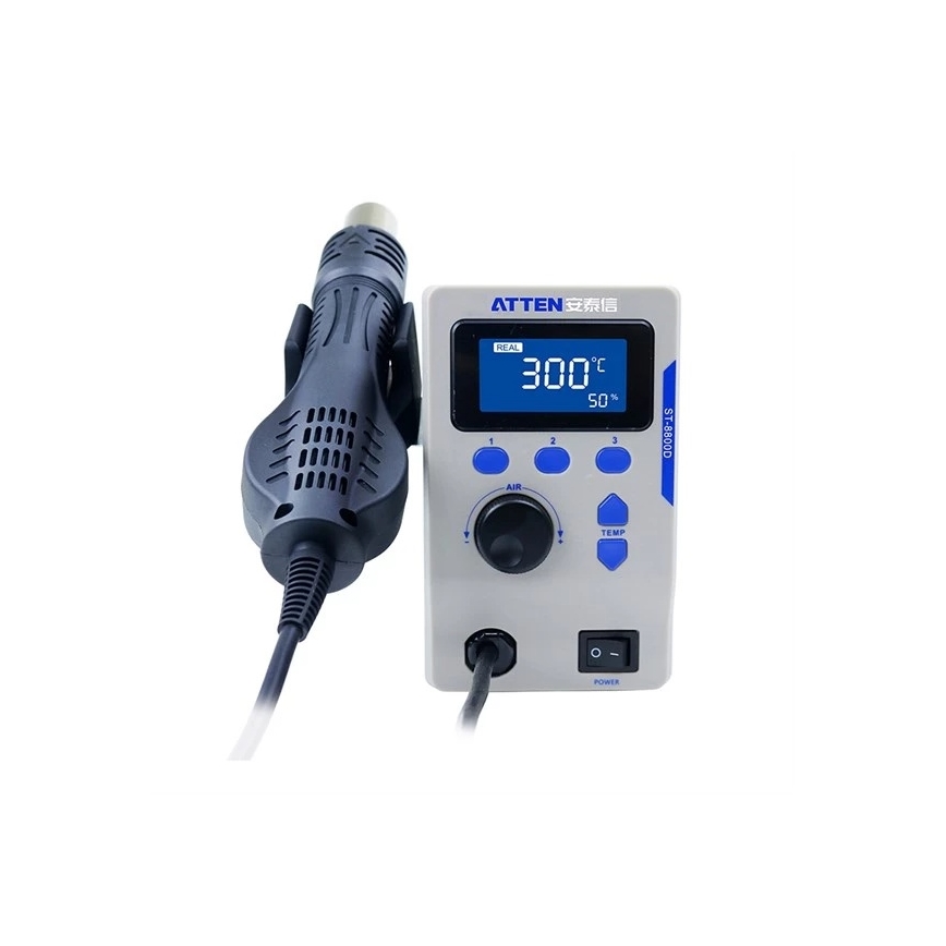 Stazione ad aria calda con display LCD 800W/230V