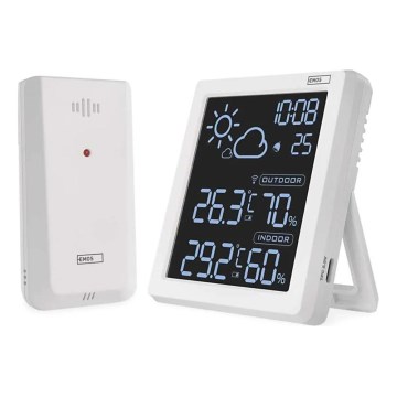 Stazione meteo 5V 2xAAA + 2xAAA bianco