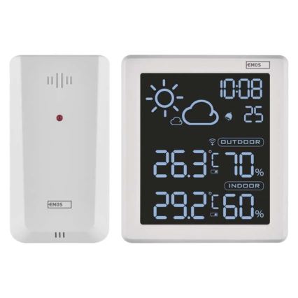 Stazione meteo 5V 2xAAA + 2xAAA bianco