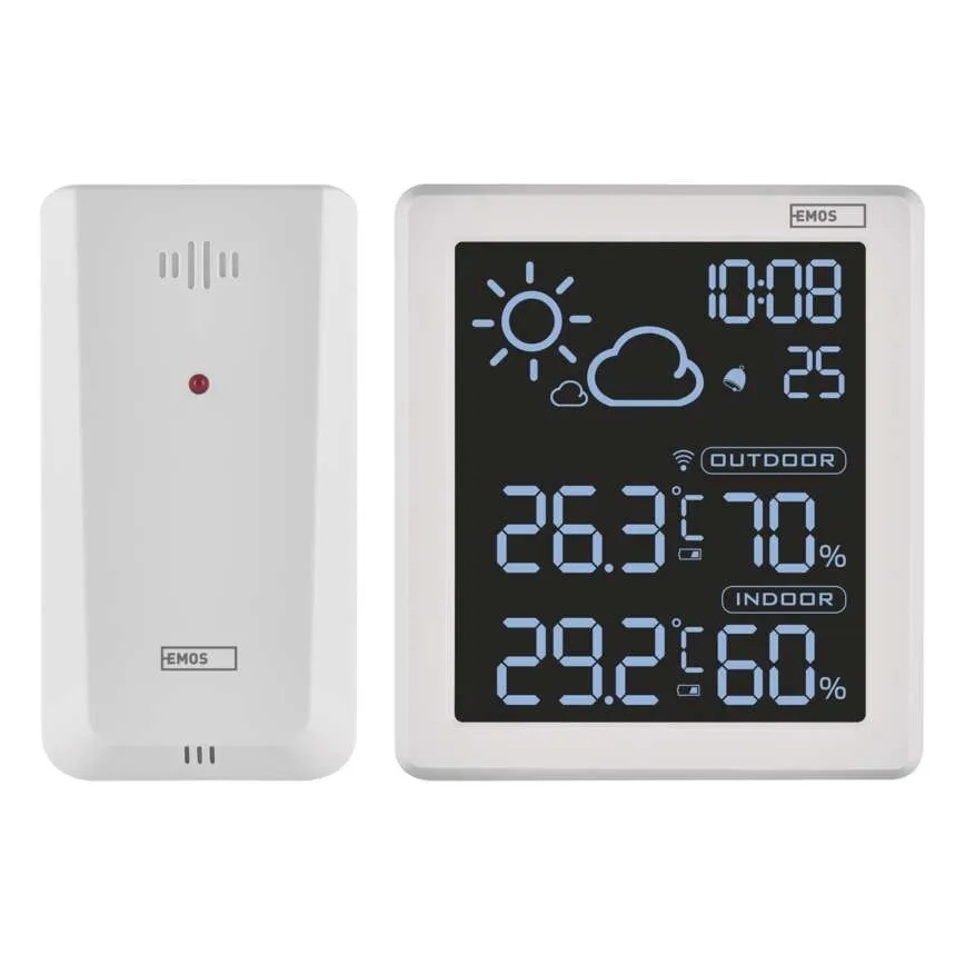 Stazione meteo 5V 2xAAA + 2xAAA bianco