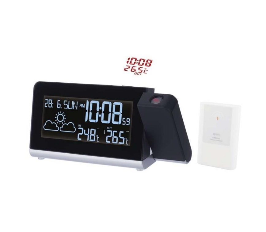 Stazione meteo con display LCD 1x CR2032 + 2×AA