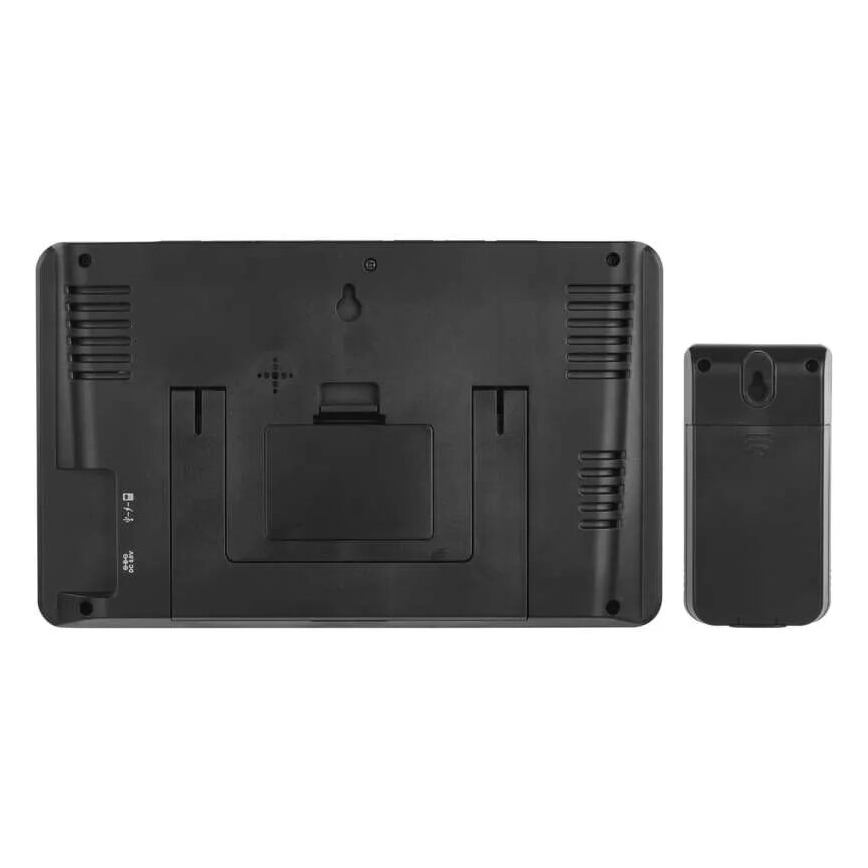 Stazione meteo con display LCD GoSmart 230V/3xAAA + 2×AAA Wi-Fi Tuya nero