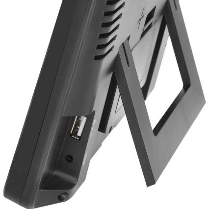 Stazione meteo con display LCD GoSmart 230V/3xAAA + 2×AAA Wi-Fi Tuya nero