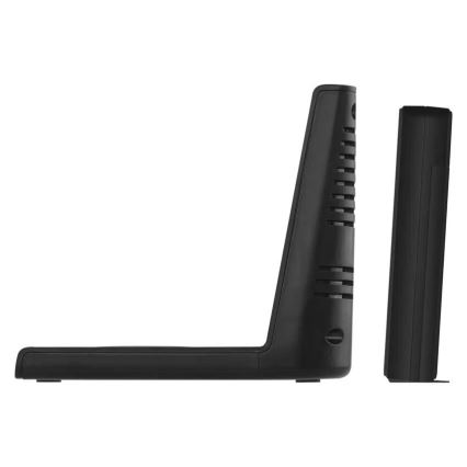 Stazione meteo con ricarica wireless 5V 2xAA + 2xAAA nera