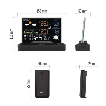 Stazione meteo wireless 5V/2xAAA + 2xAAA