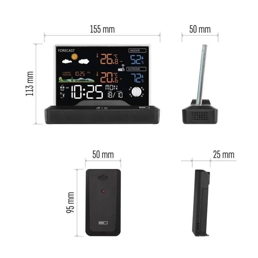 Stazione meteo wireless 5V/2xAAA + 2xAAA