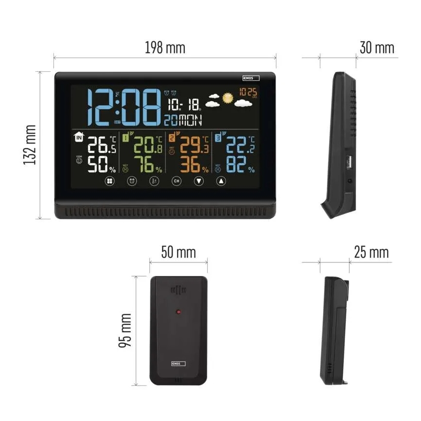 Stazione meteo wireless 5V/3xAAA + 2xAAA