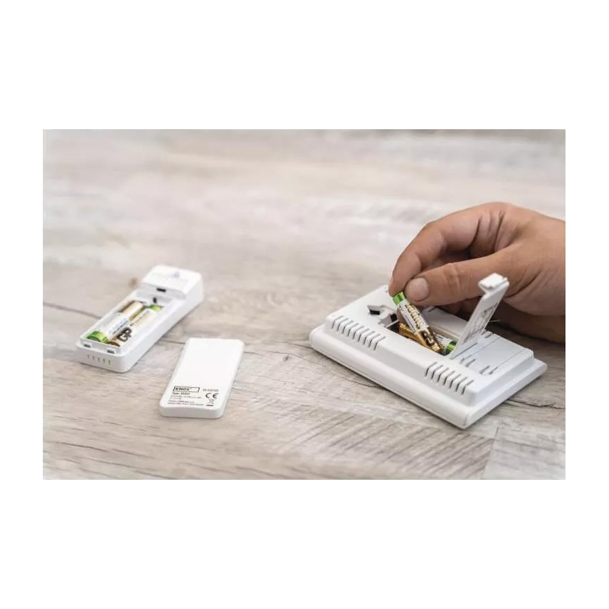 Stazione meteo wireless con sveglia 2xAAA + 2xAA bianco