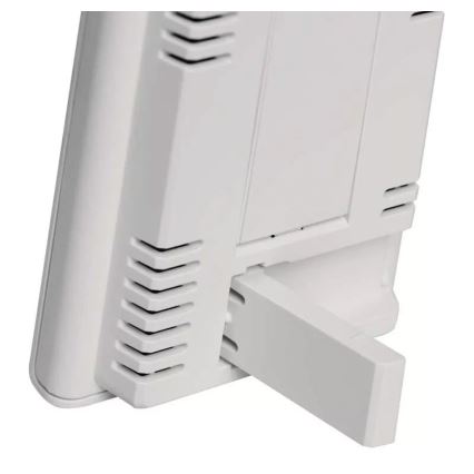 Stazione meteo wireless con sveglia 2xAAA + 2xAA bianco