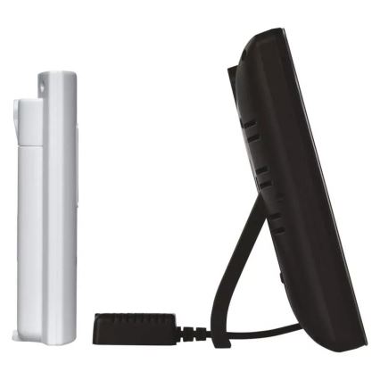 Stazione meteo wireless con sveglia 5V/3xAAA + 2xAAA nero
