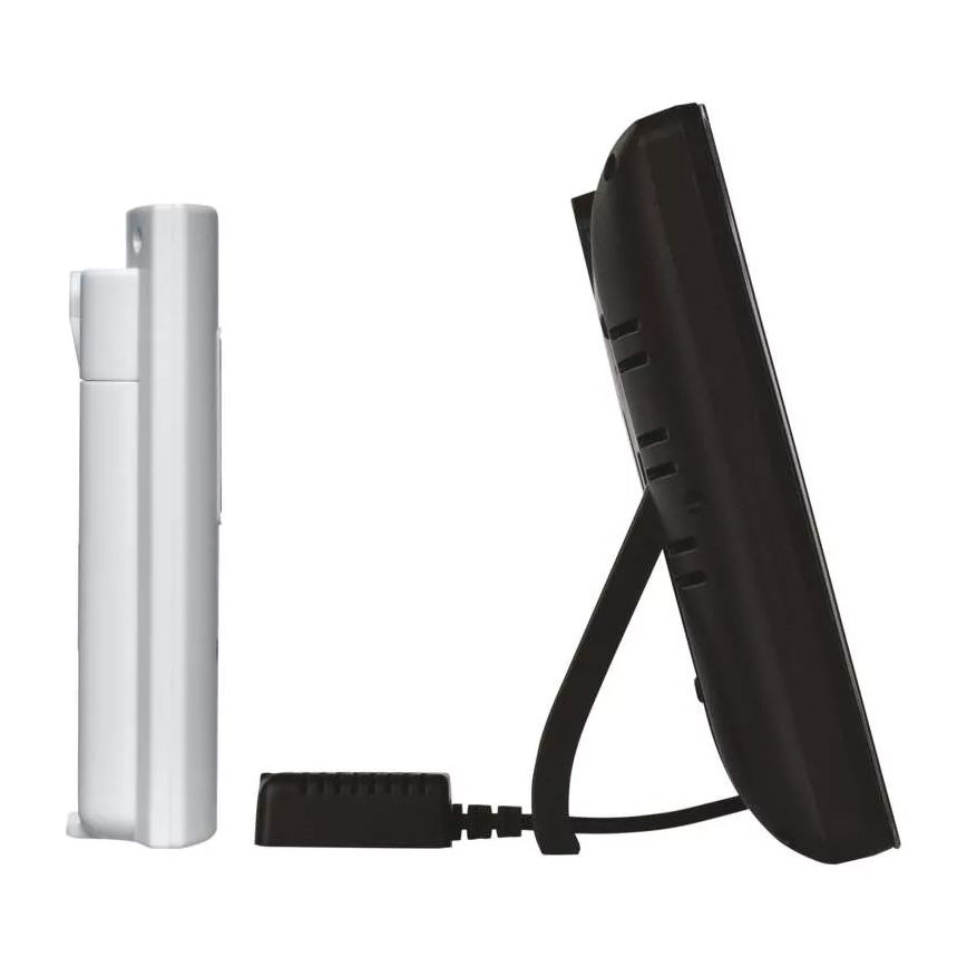 Stazione meteo wireless con sveglia 5V/3xAAA + 2xAAA nero